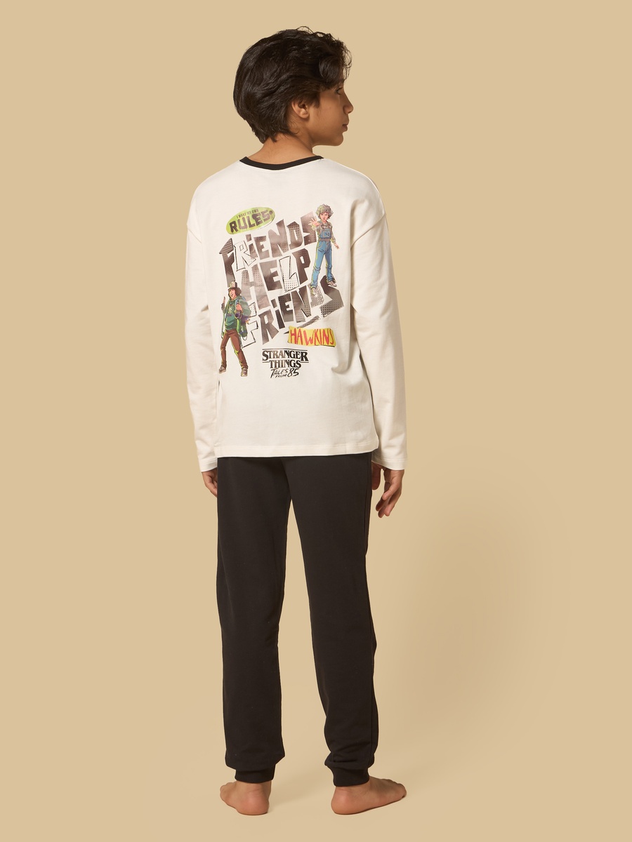 Stranger Things Print Cotton Pyjama Set