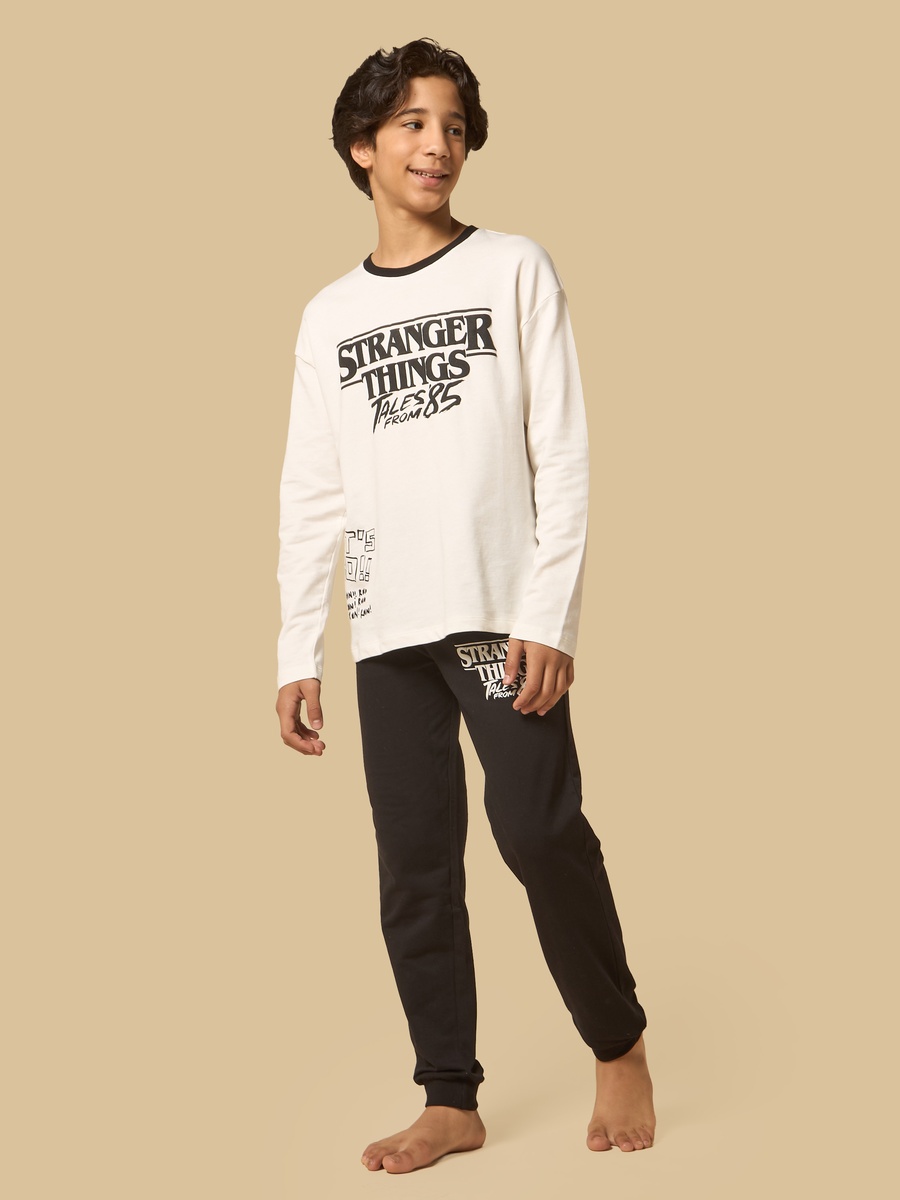Stranger Things Print Cotton Pyjama Set