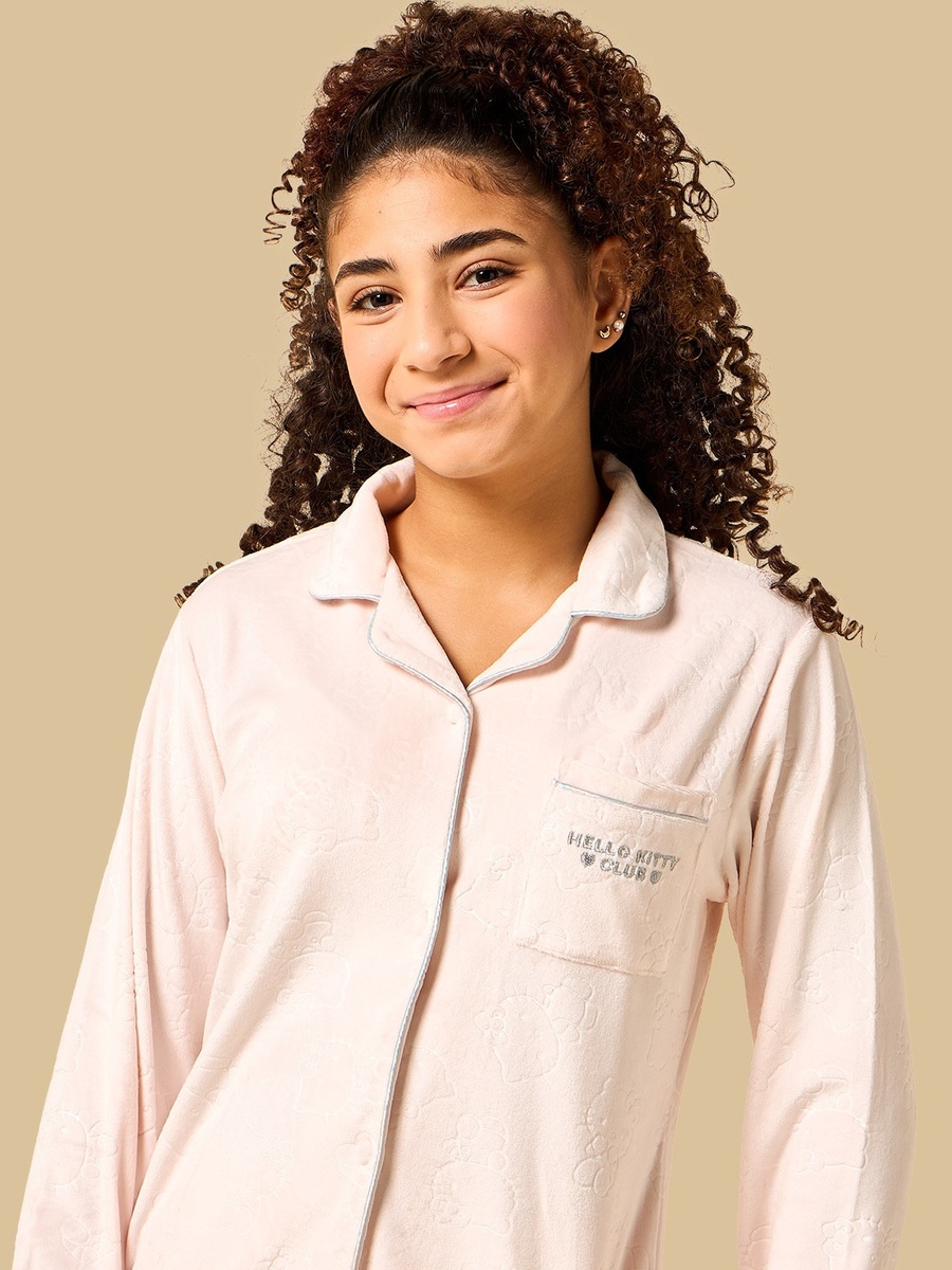 Hello Kitty Embossed Pyjama Set