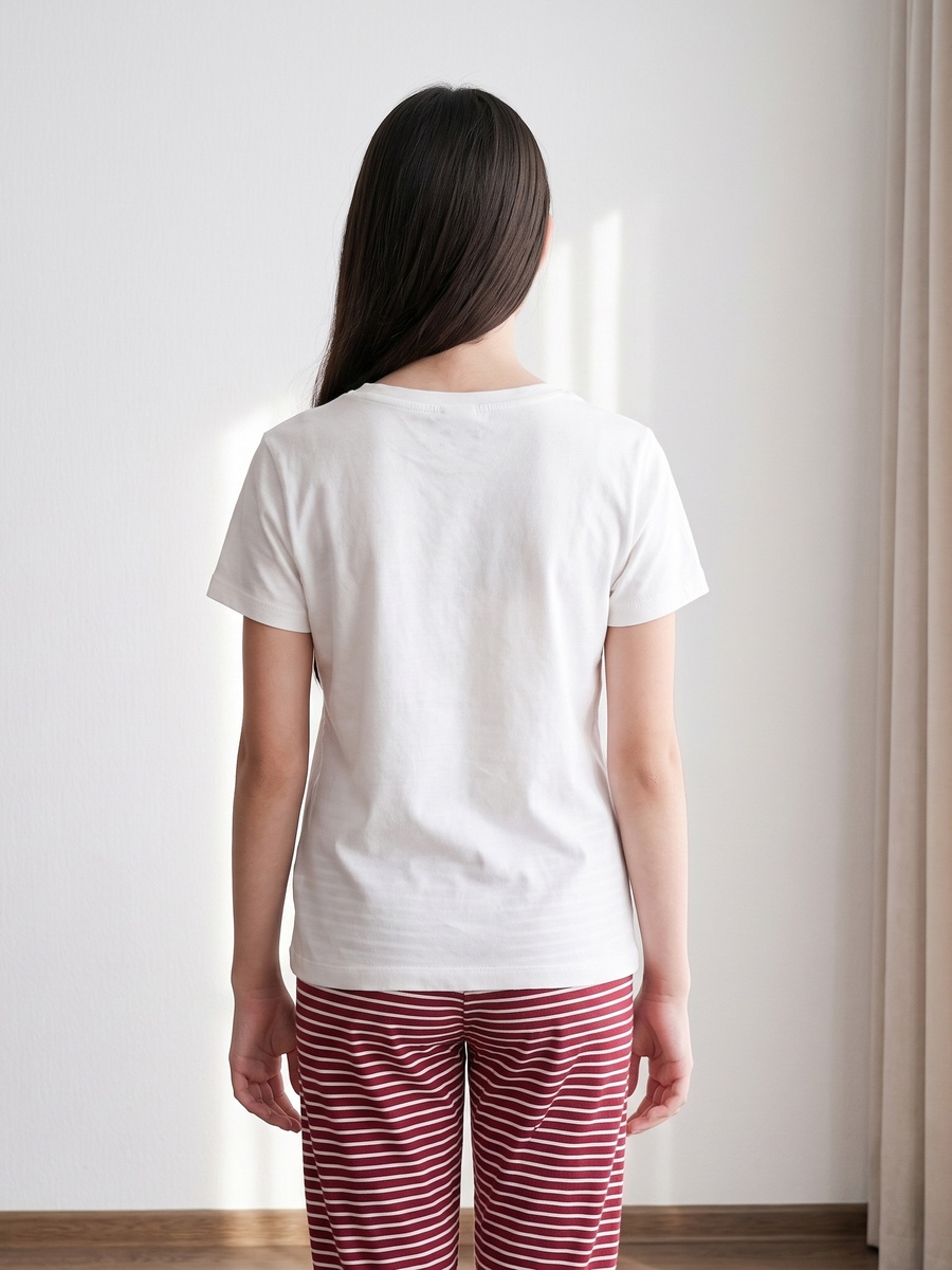 Bear Print Cotton Pyjama Set