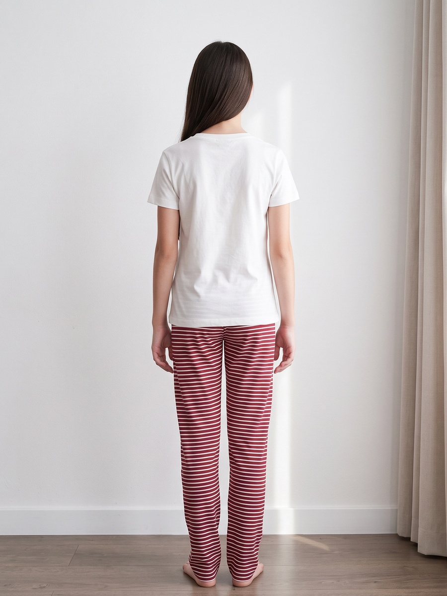 Bear Print Cotton Pyjama Set