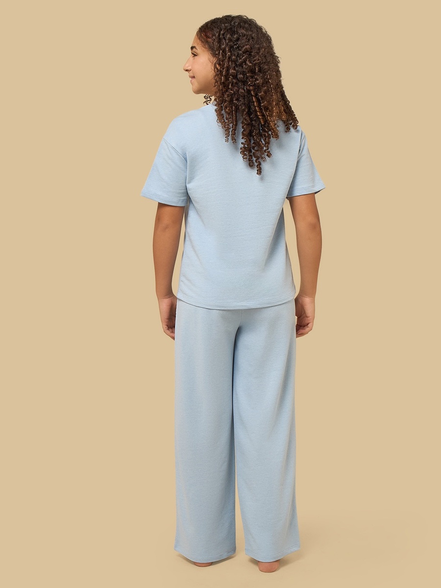 Typographic Applique Cotton Pyjama Set