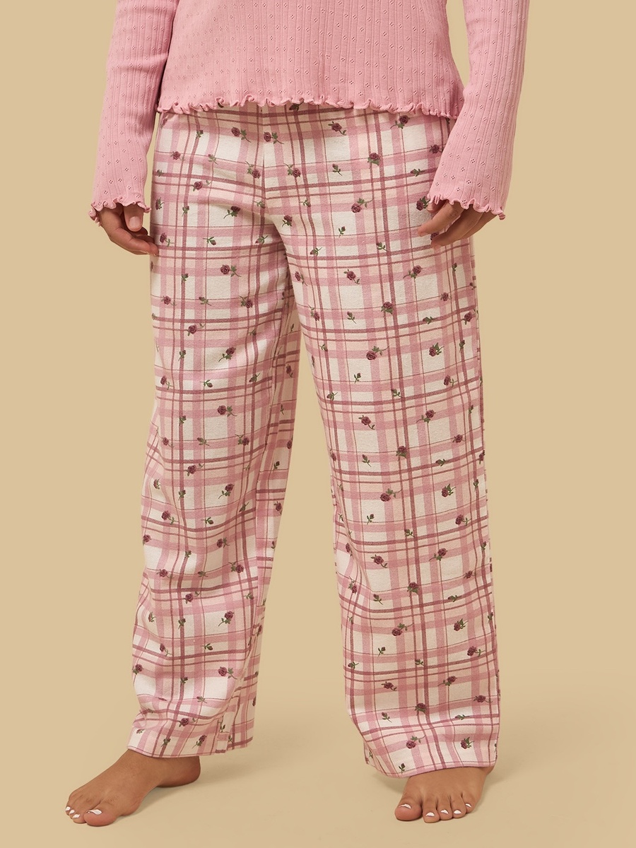 Checked Pointelle Pyjama Set