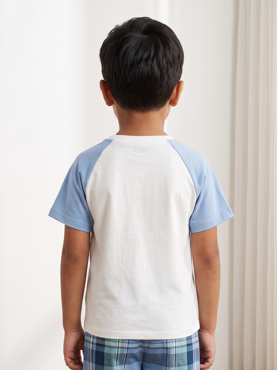 Checked Cotton Shorts Set