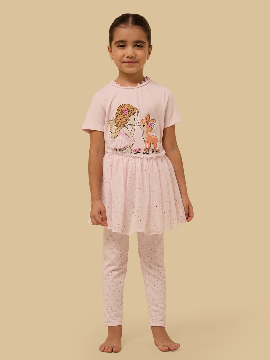 Graphic Print Cotton Pyjama Set
