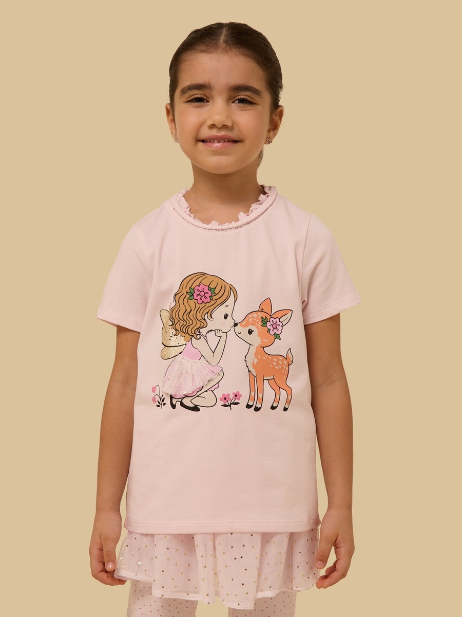 Graphic Print Cotton Pyjama Set
