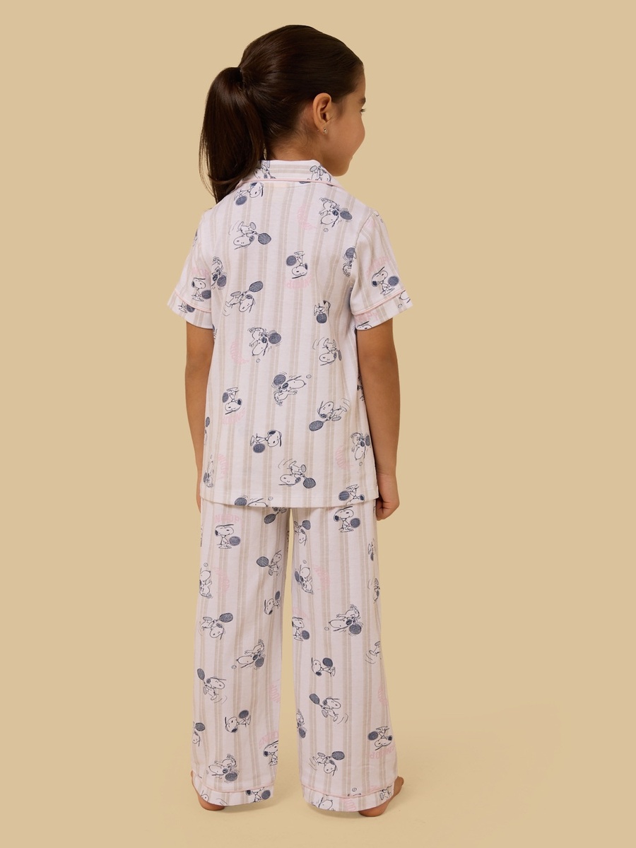 Snoopy Print Cotton Pyjama Set