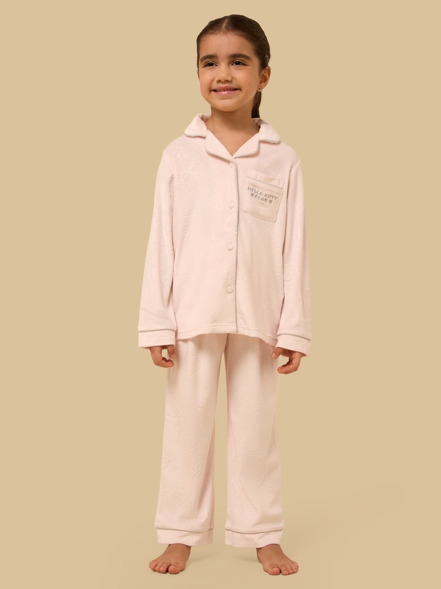 Hello Kitty Embossed Pyjama Set