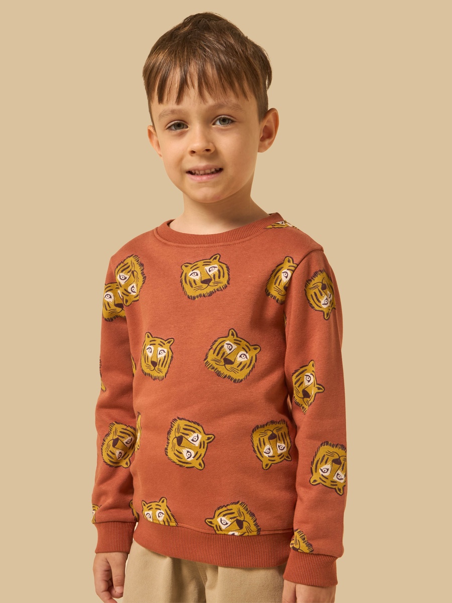 Tiger Print Sweatshirt
