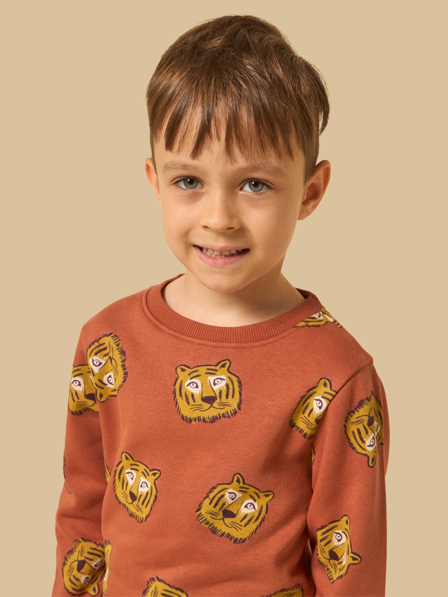 Tiger Print Sweatshirt