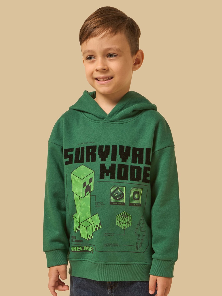 Minecraft PrintHooded Sweatshirt