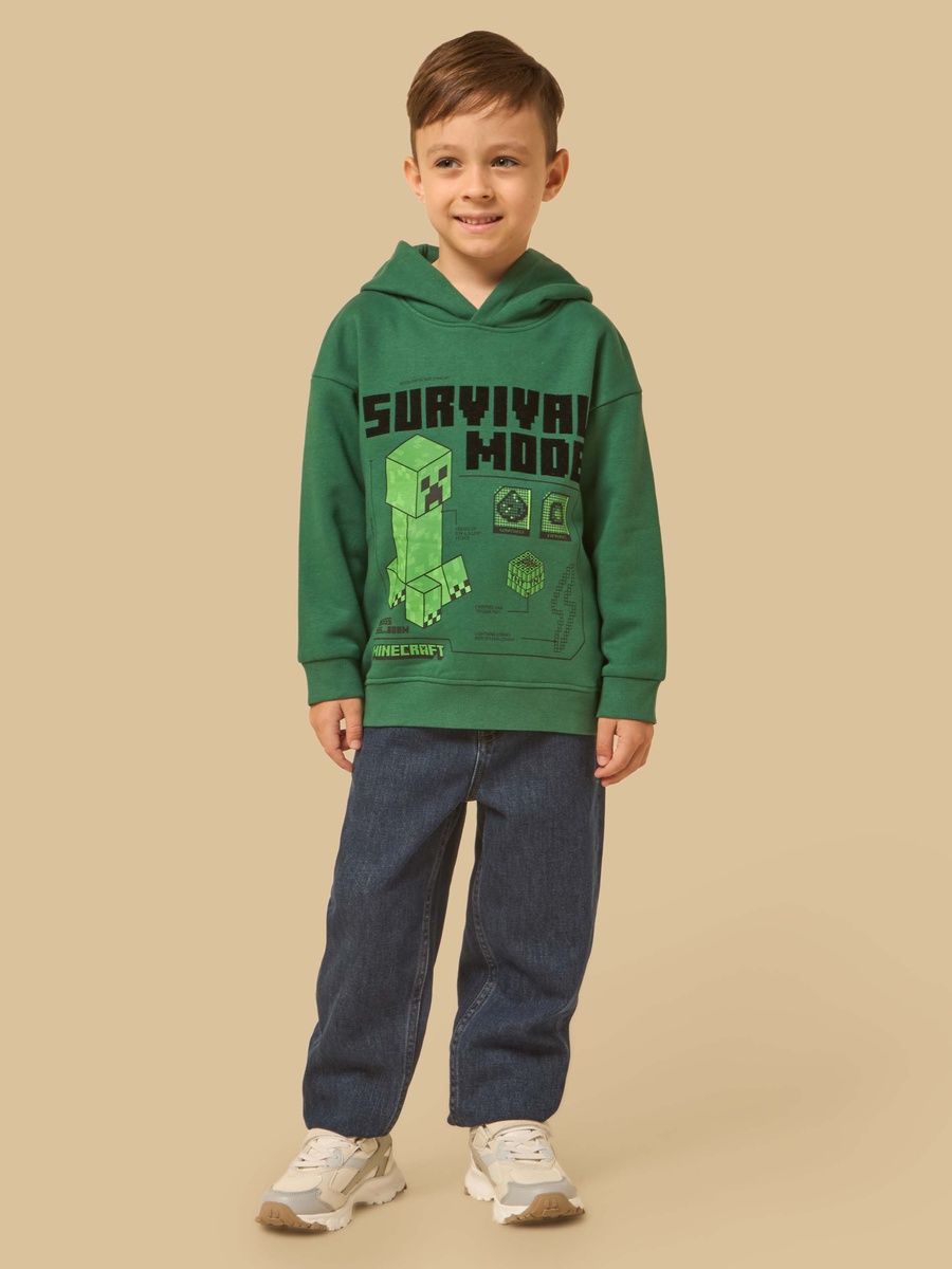 Minecraft PrintHooded Sweatshirt