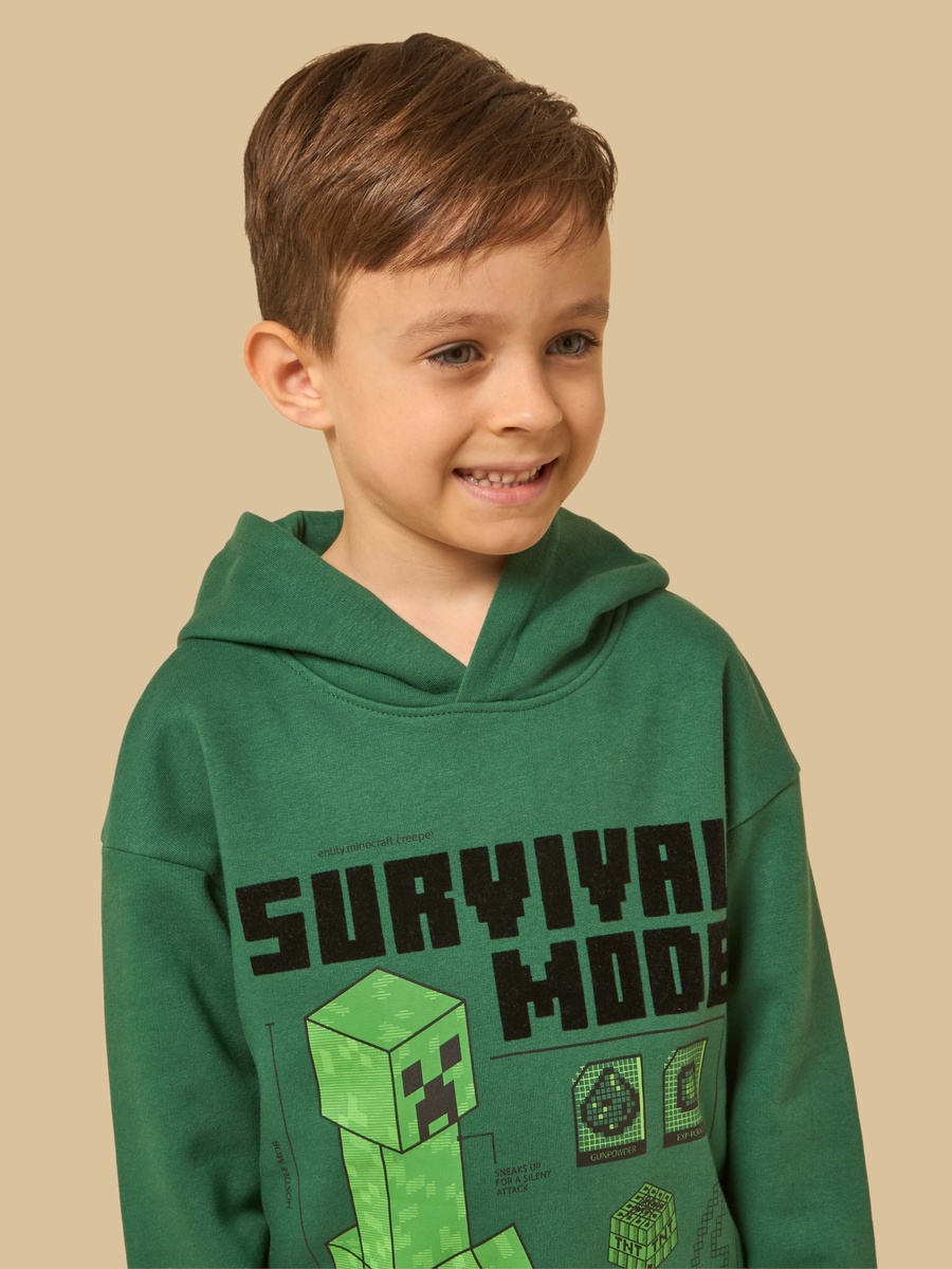 Minecraft PrintHooded Sweatshirt