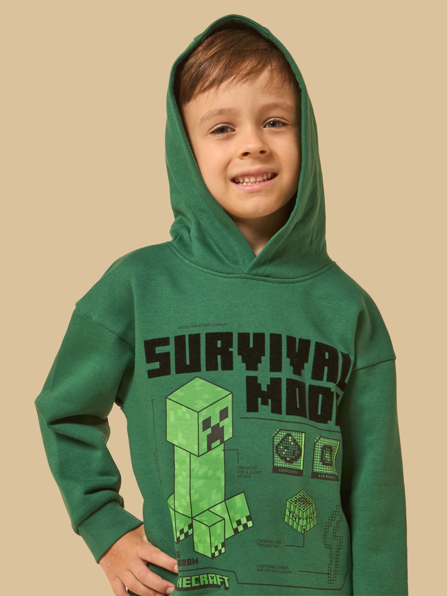 Minecraft PrintHooded Sweatshirt