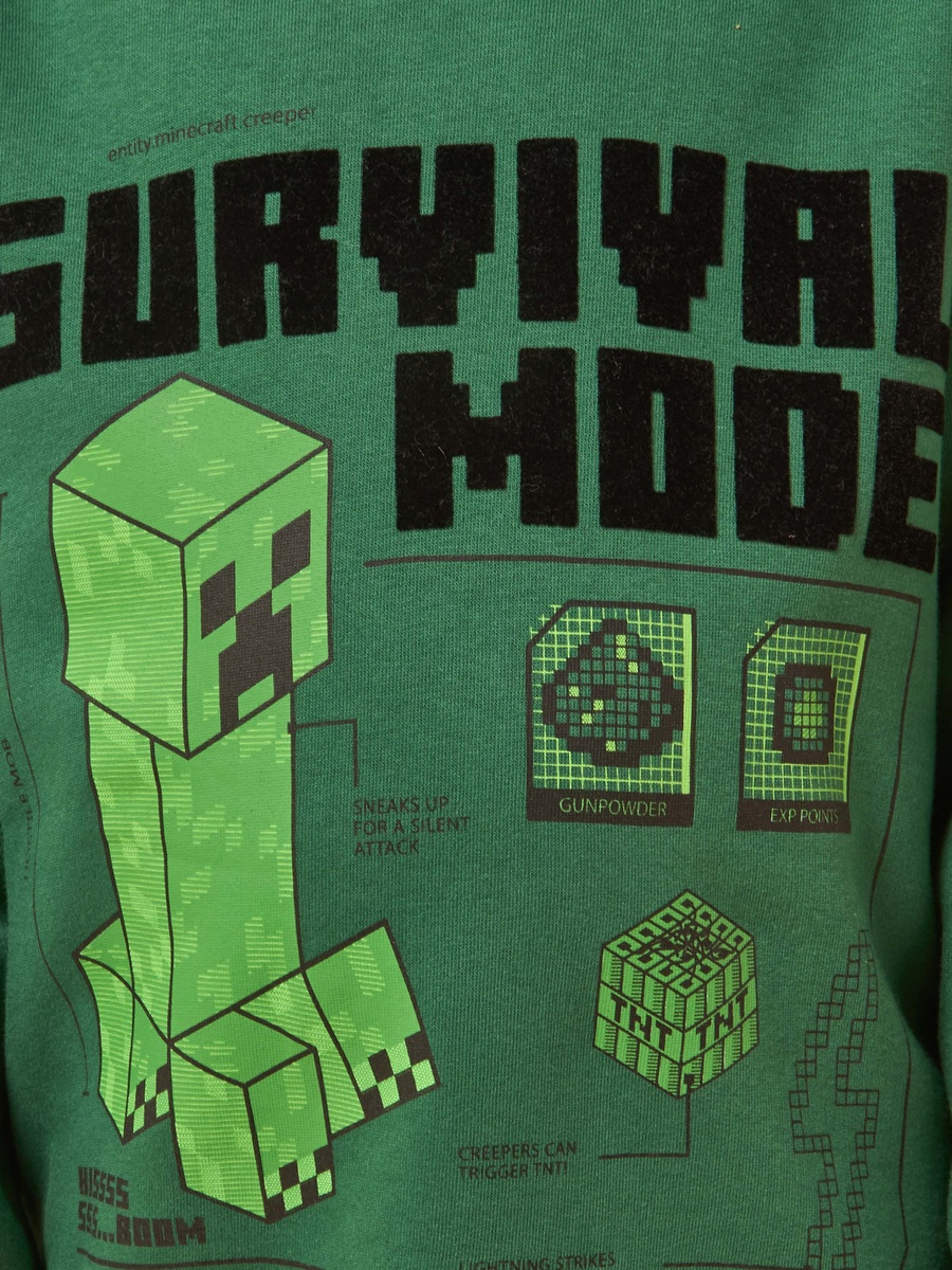 Minecraft PrintHooded Sweatshirt
