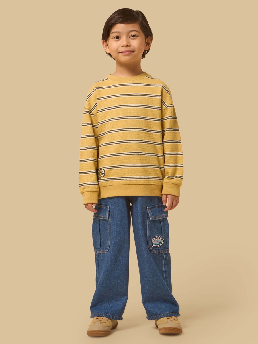 Striped Cotton Sweatshirt