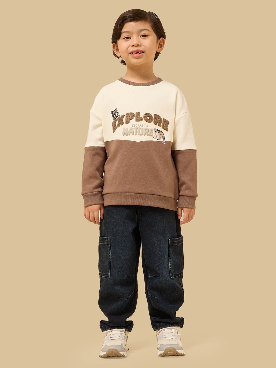 Colourblock Cotton Sweatshirt
