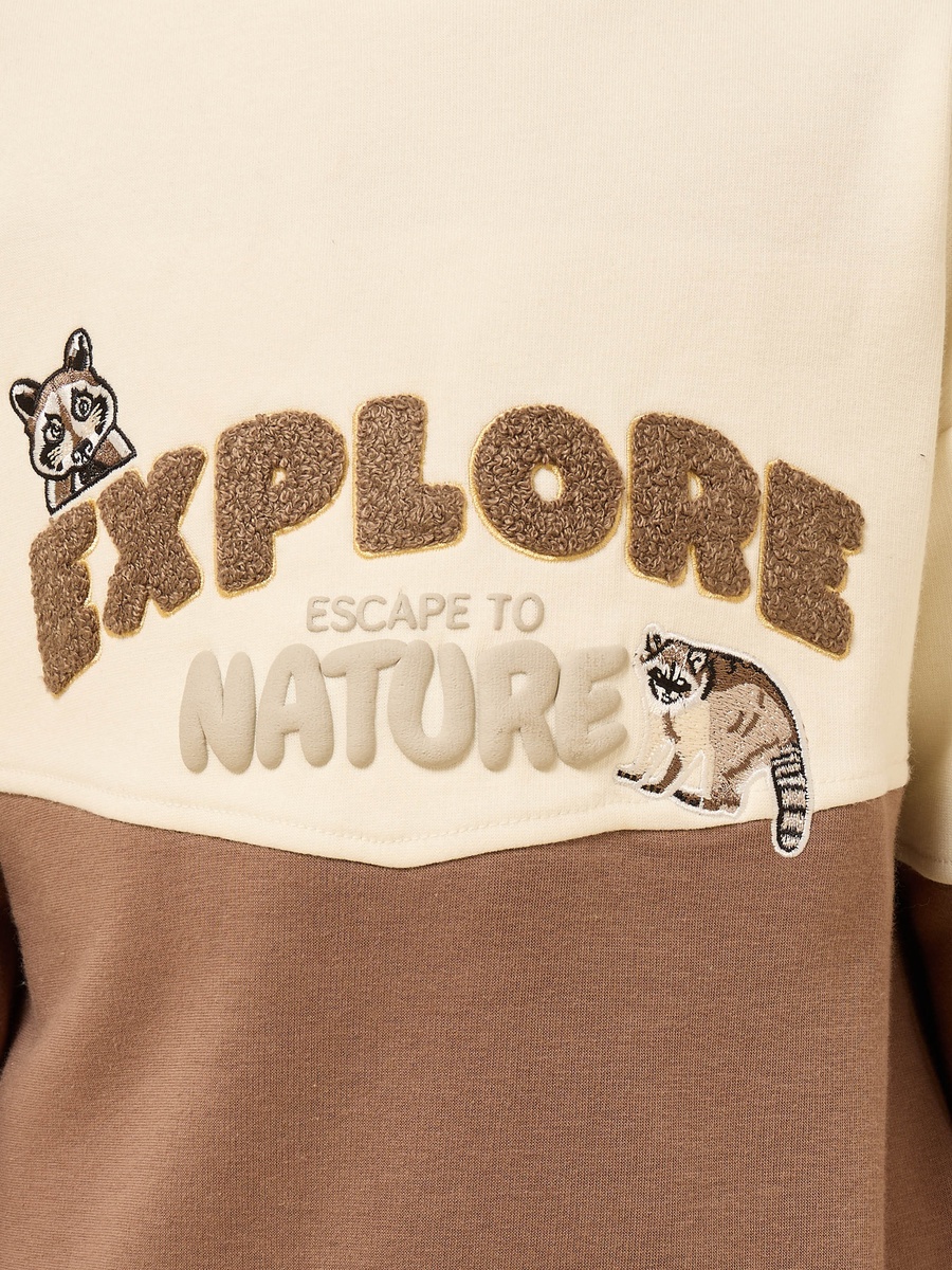 Colourblock Cotton Sweatshirt