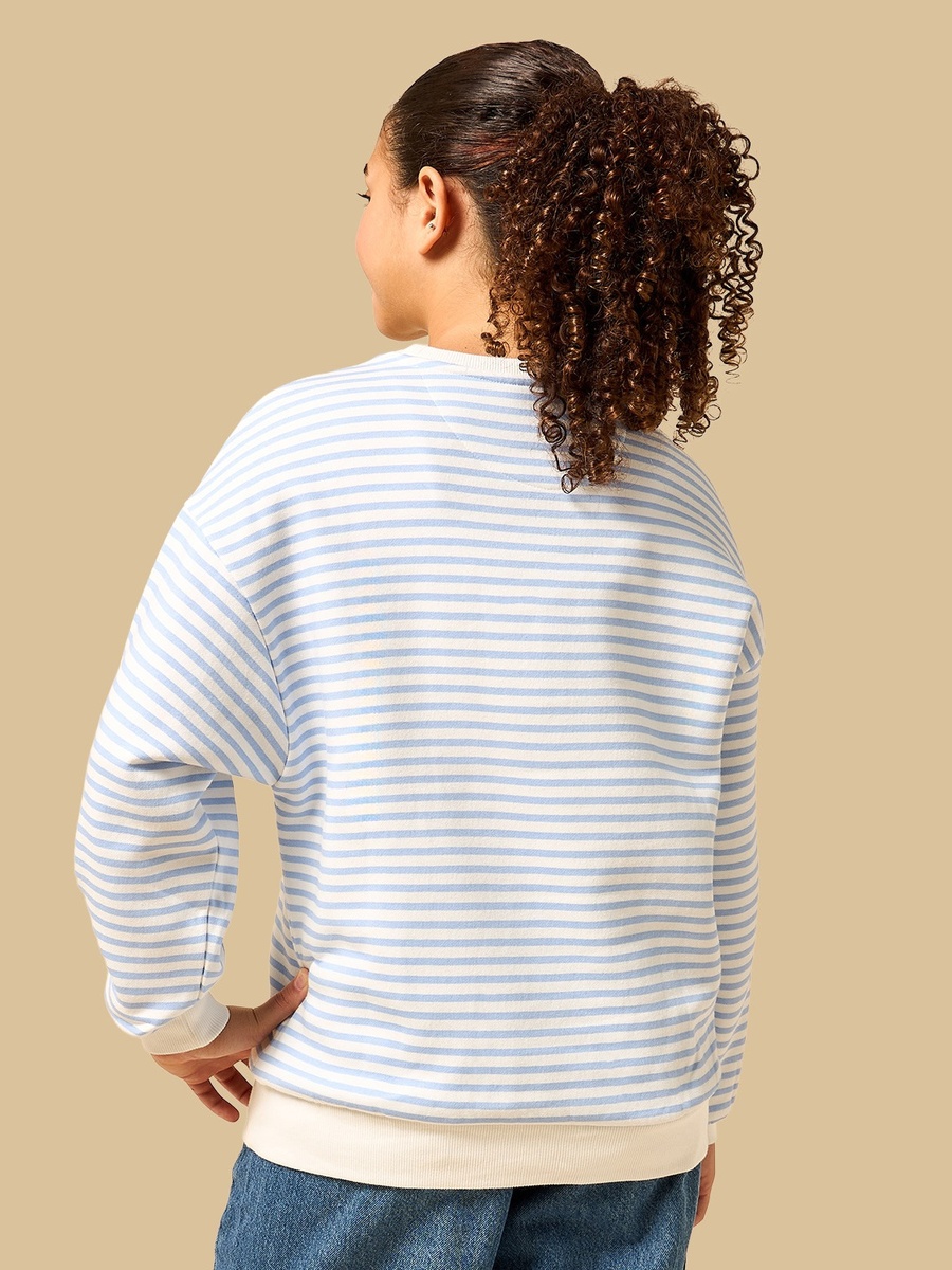 Striped Oversized Sweatshirt