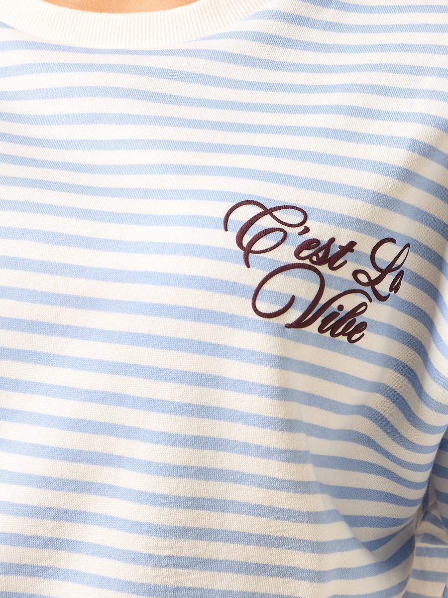 Striped Oversized Sweatshirt