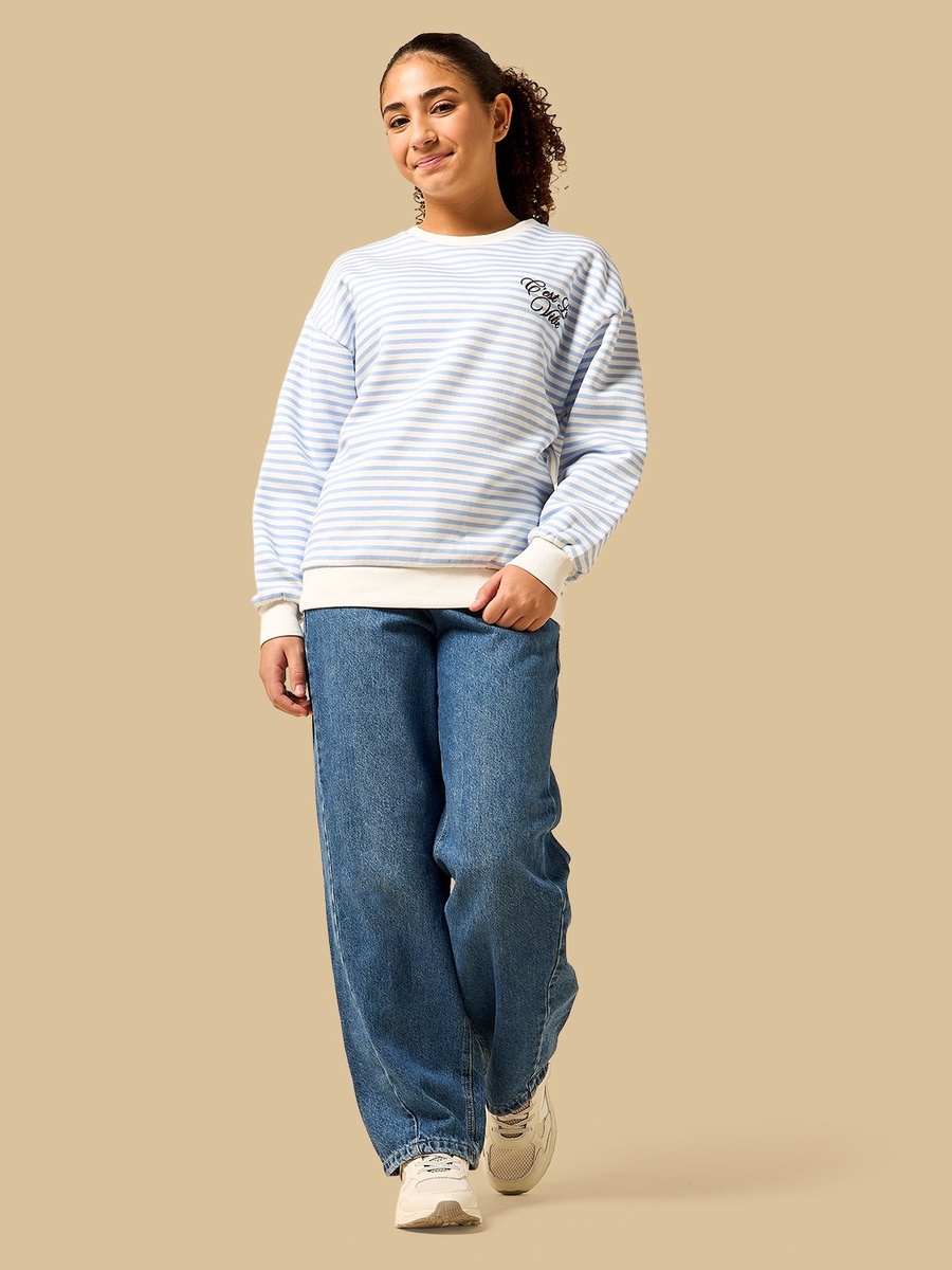 Striped Oversized Sweatshirt