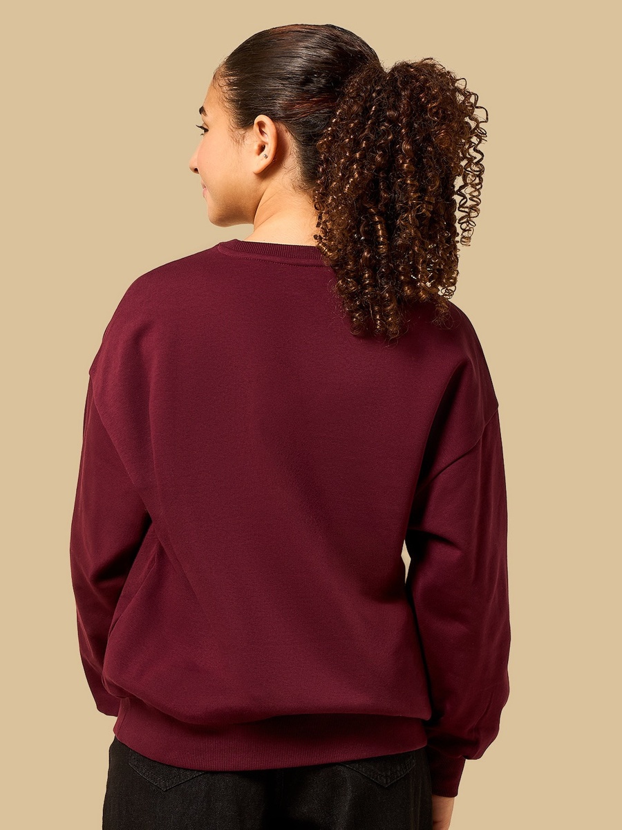 Puppy Print Oversized Sweatshirt
