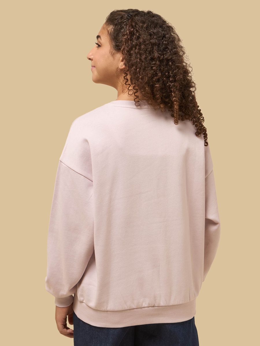 Teddy Print Oversized Sweatshirt