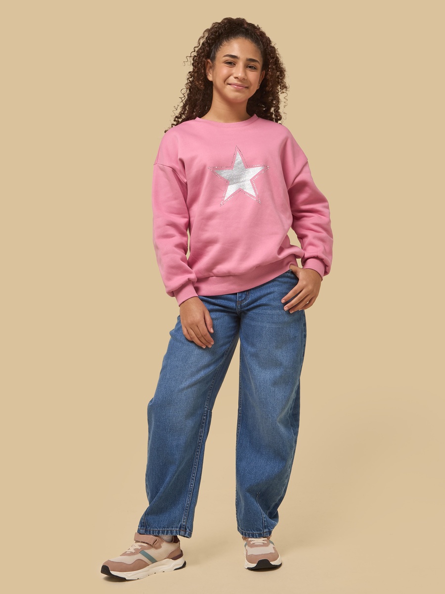 Embellished Star Oversized Sweatshirt