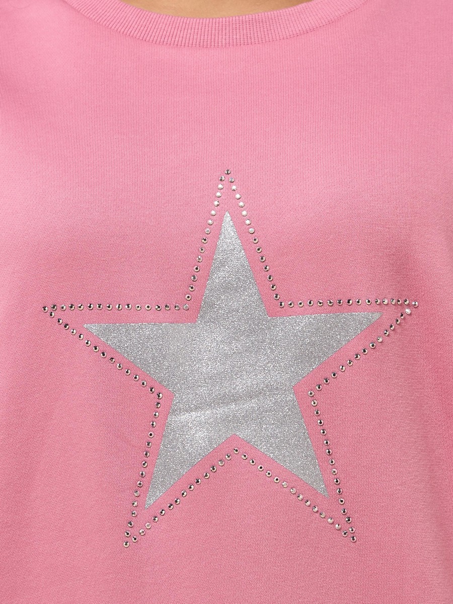 Embellished Star Oversized Sweatshirt