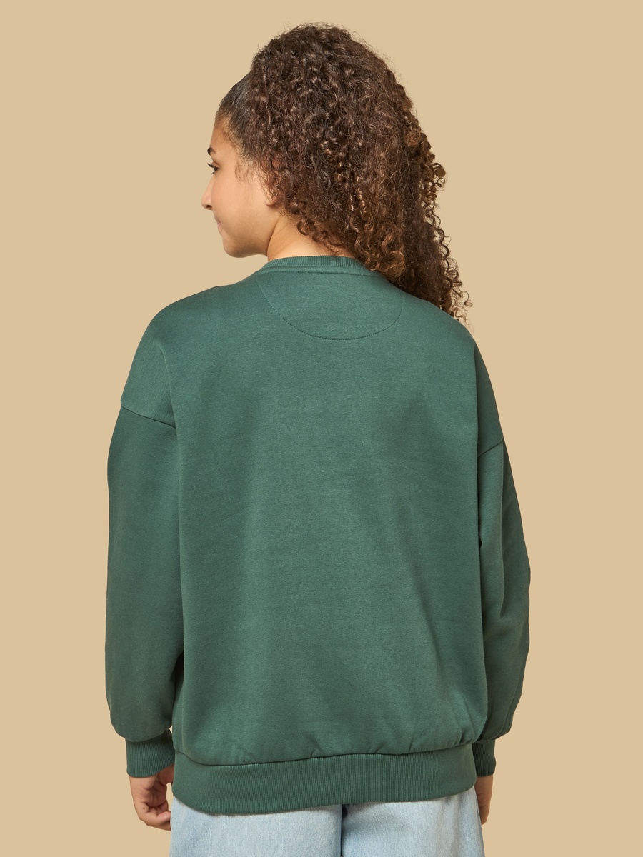 Teddy Bear Print Oversized Sweatshirt