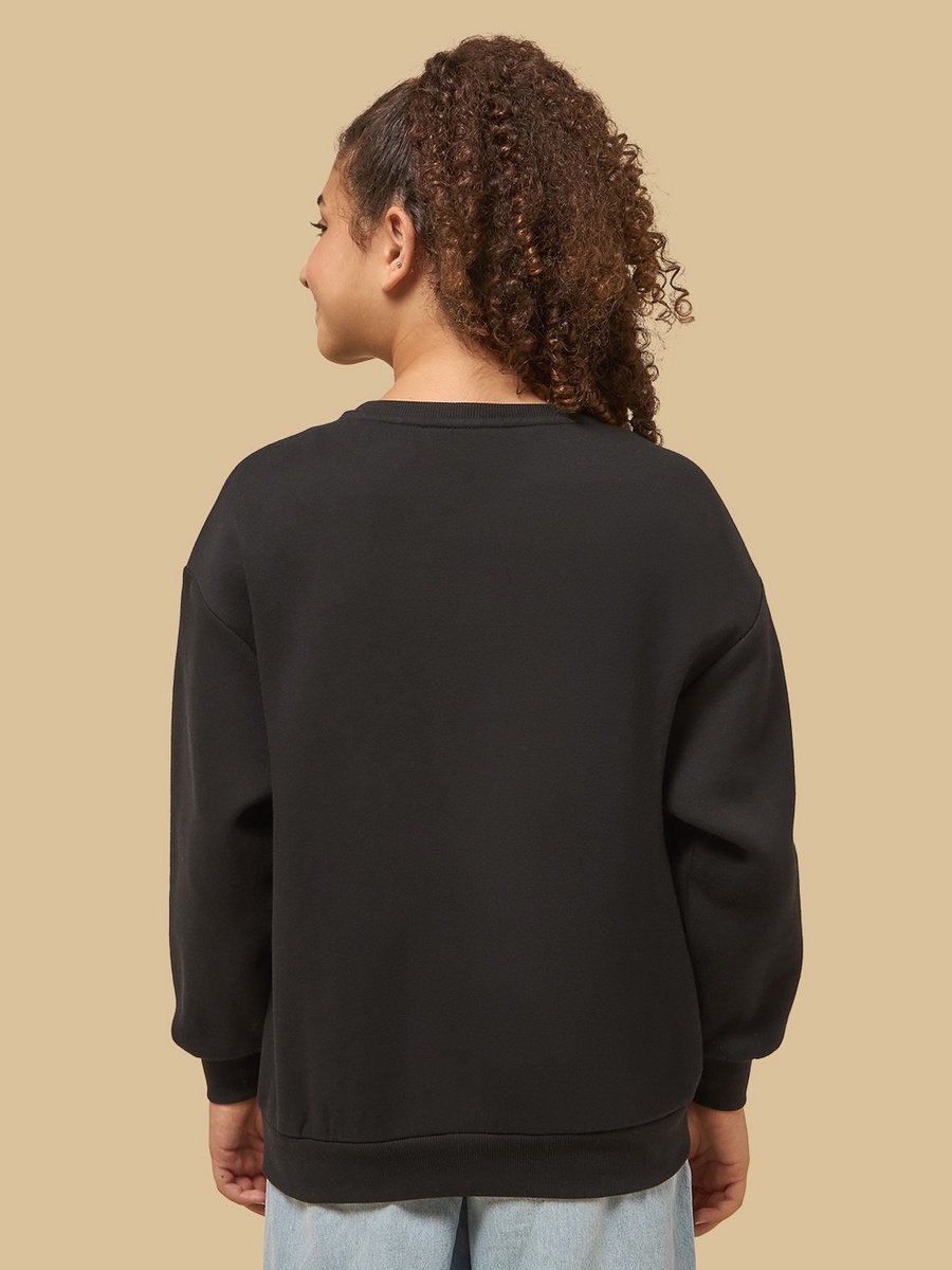 The Powerpuff Girls Print Oversized Sweatshirt