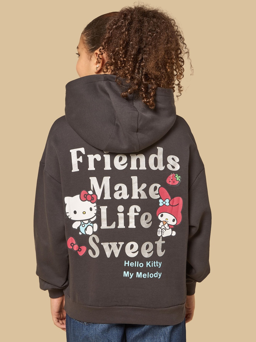 Hello Kitty and Friends Oversized Hooded Sweatshirt