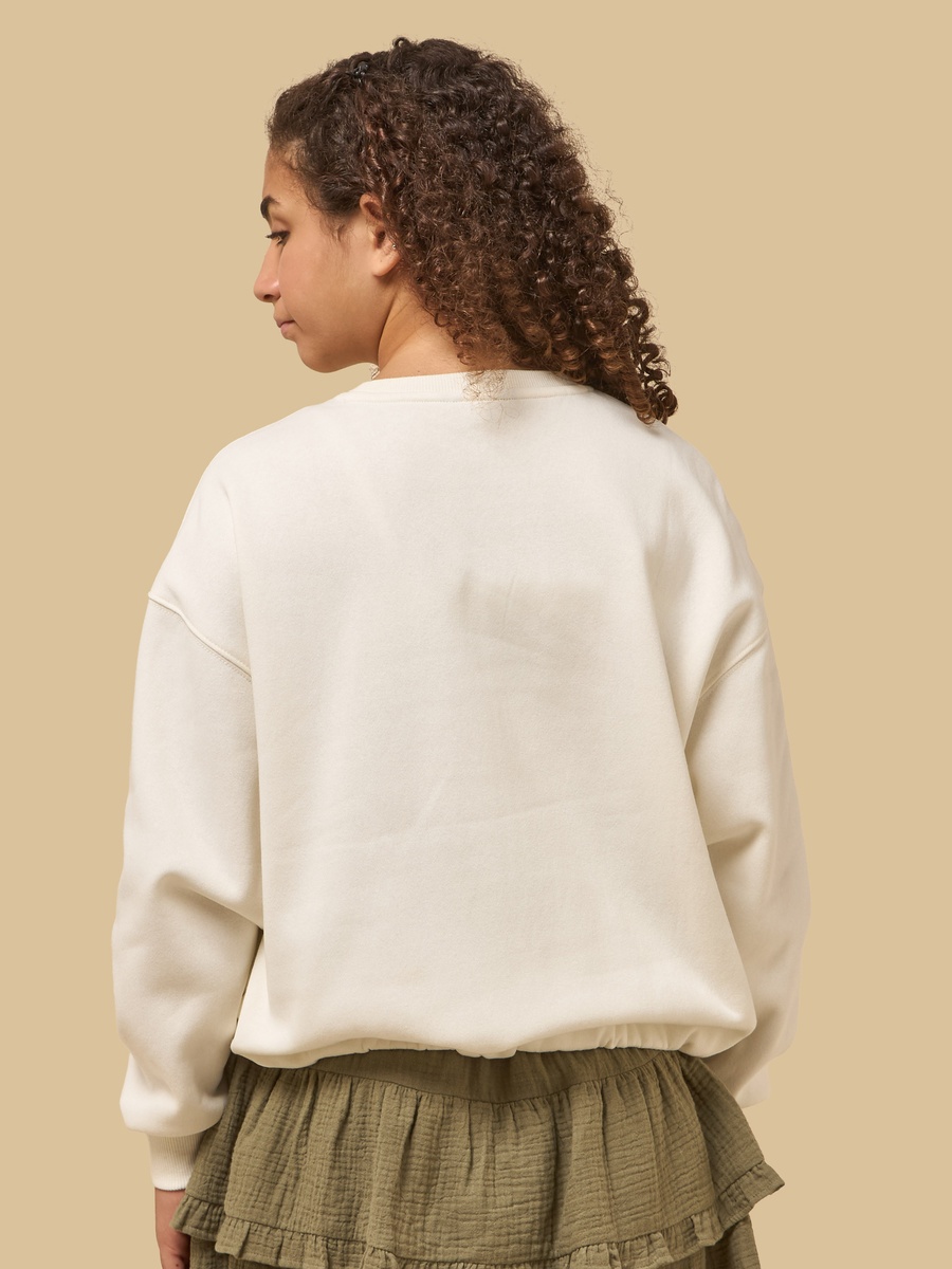 Floral 3D Applique Oversized Sweatshirt
