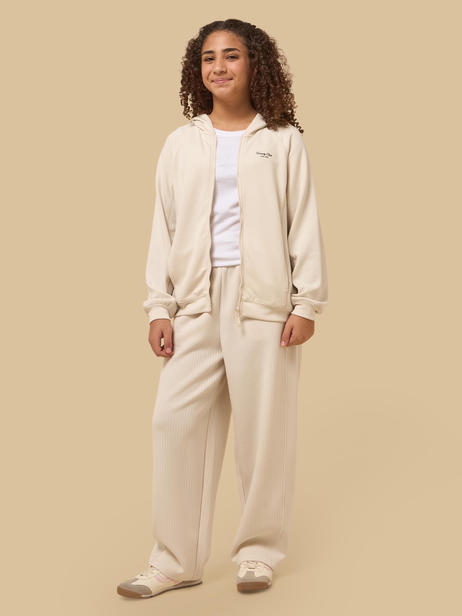 Panelled Zip Through Hoodie