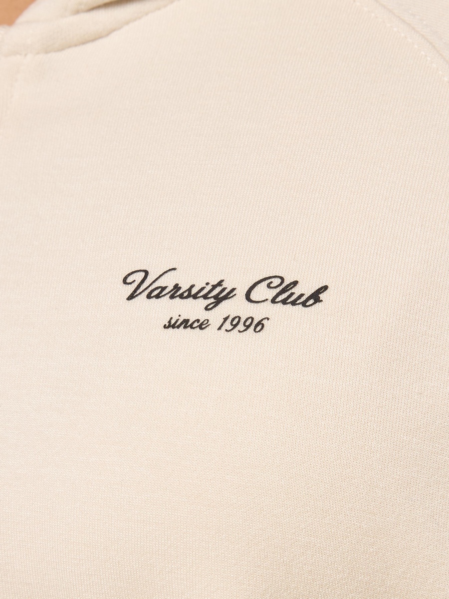Panelled Zip Through Hoodie