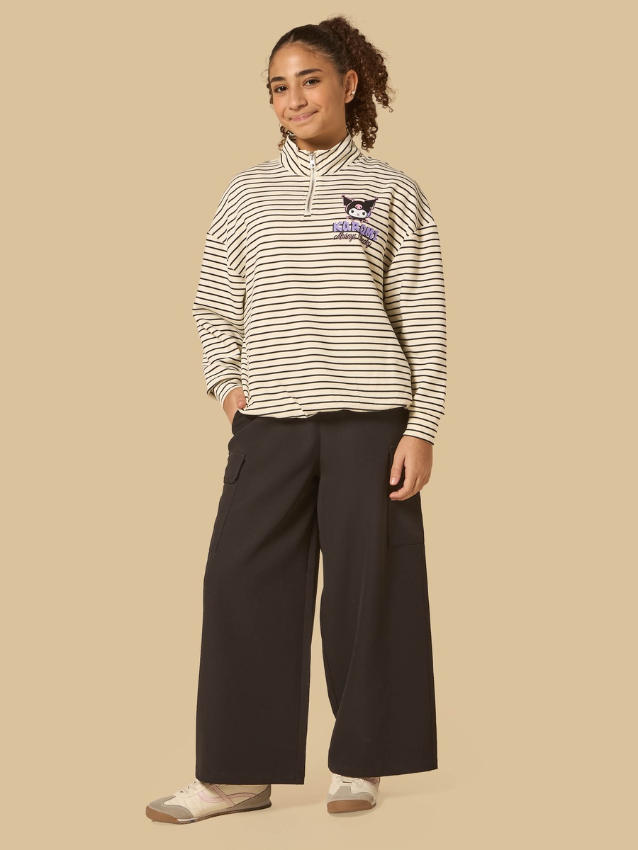 Kuromi Print High Neck Sweatshirt