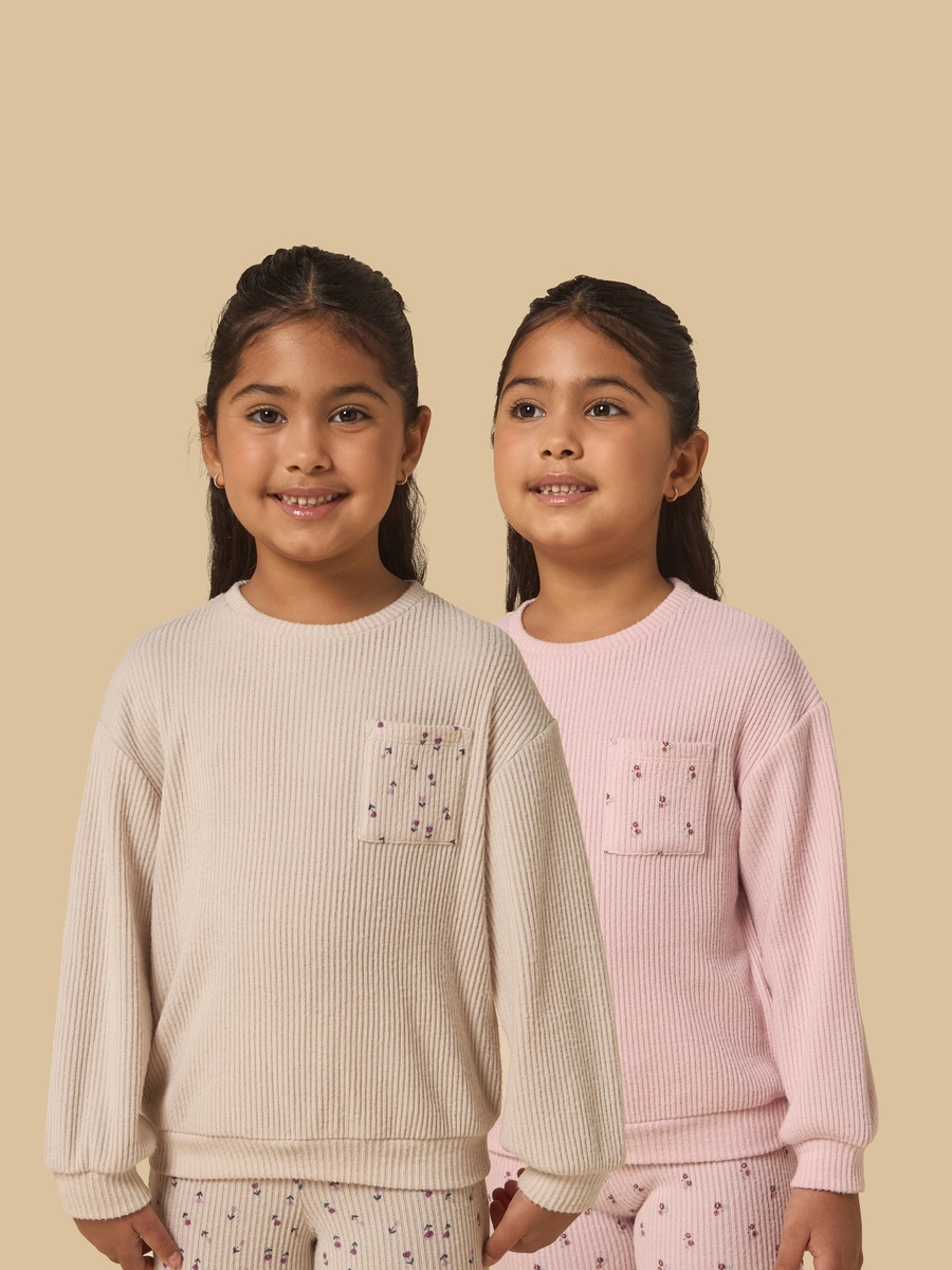 Pack of 2 - Ribbed Sweatshirt