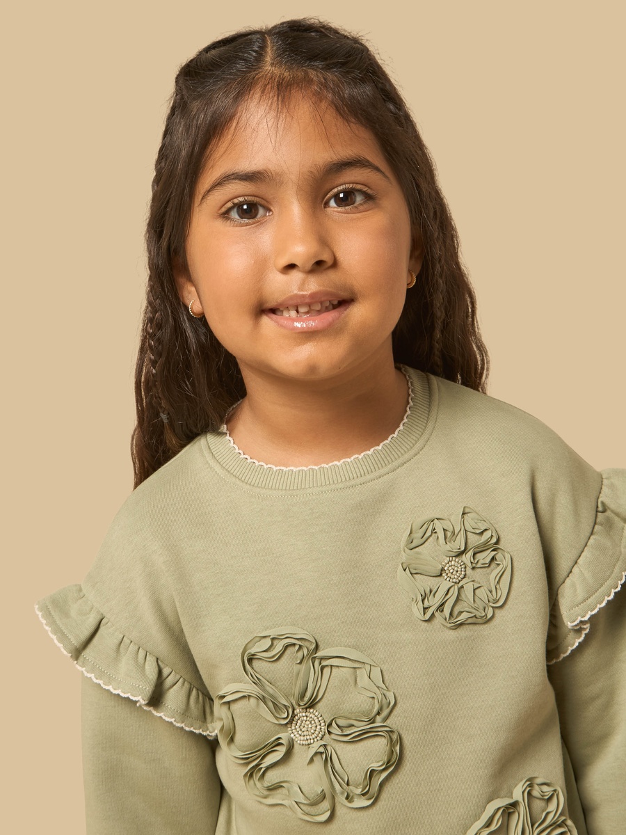 Floral Applique Sweatshirt