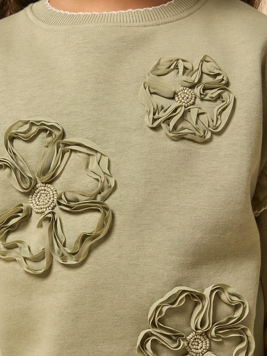 Floral Applique Sweatshirt