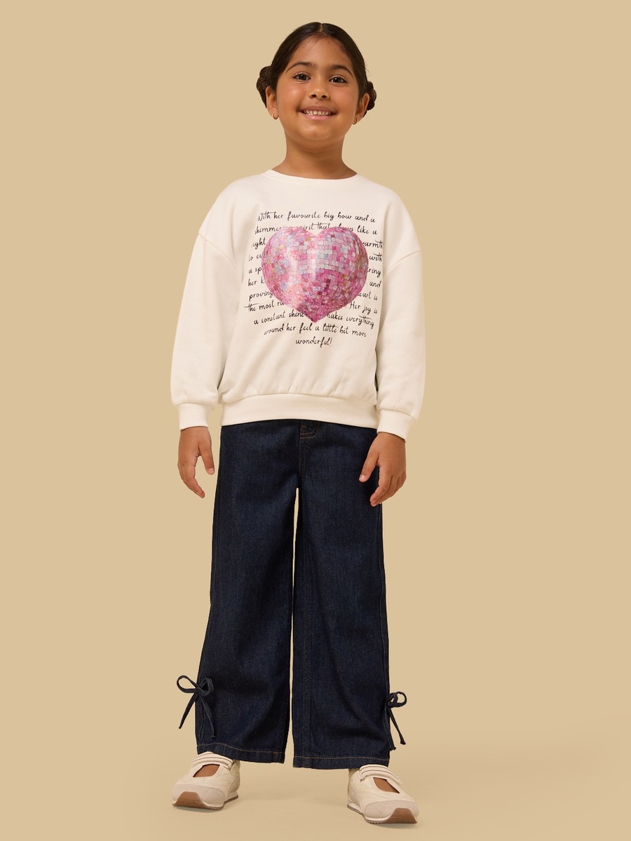 Heart Print Sweatshirt