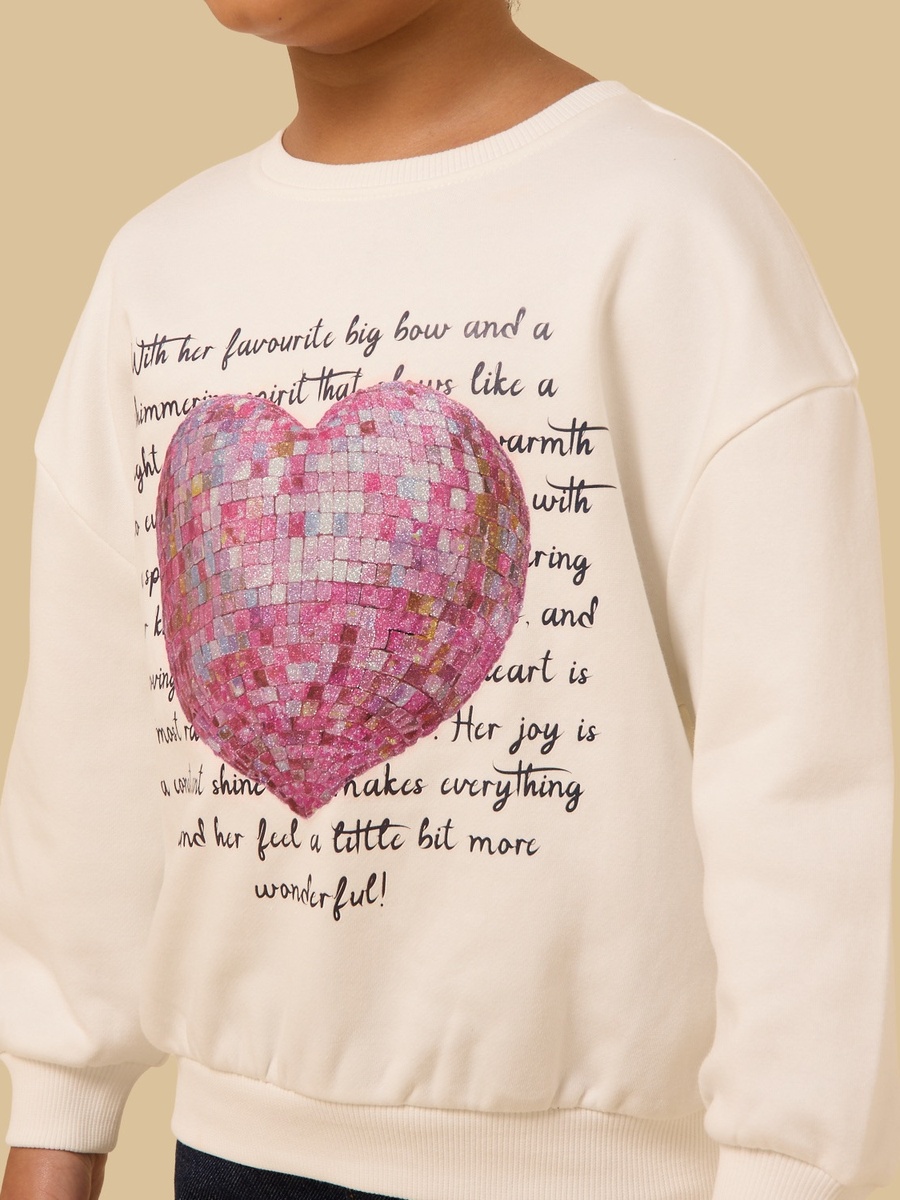 Heart Print Sweatshirt