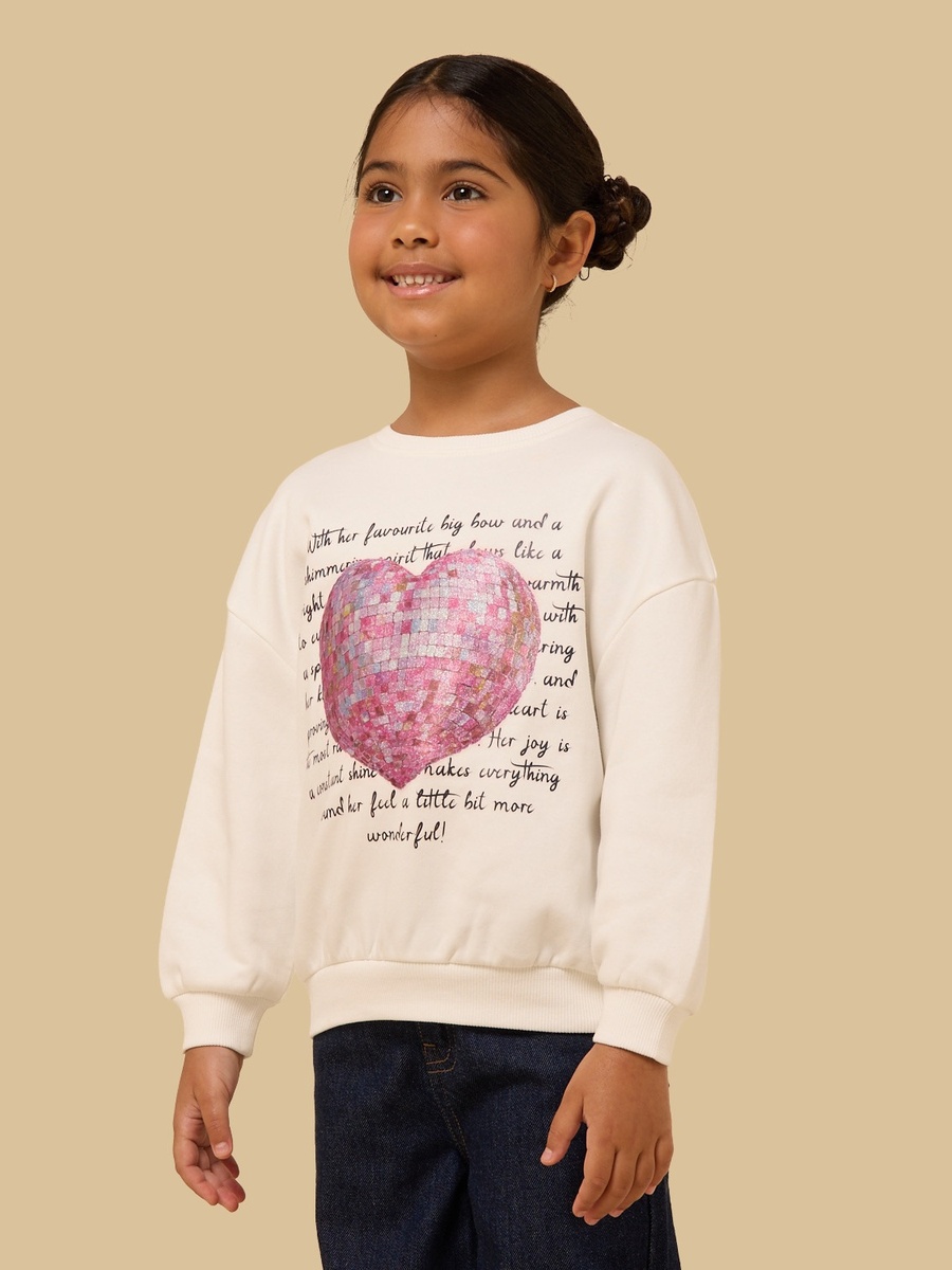Heart Print Sweatshirt
