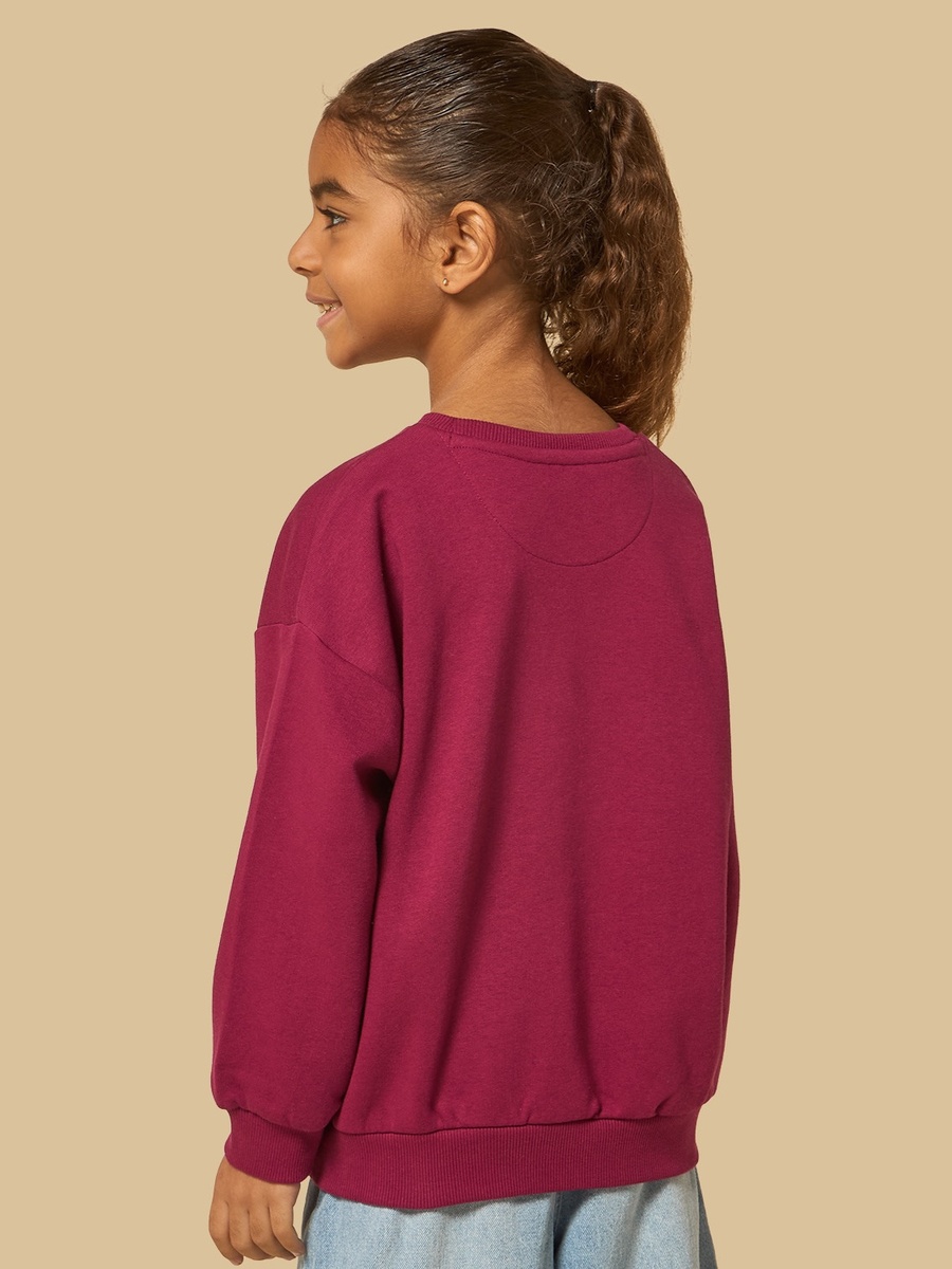 Heart Applique Oversized Sweatshirt
