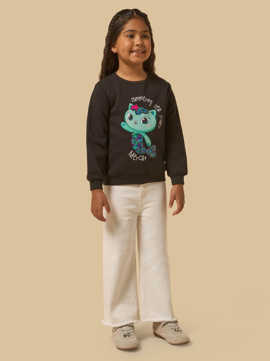 Mercat Print Oversized Sweatshirt