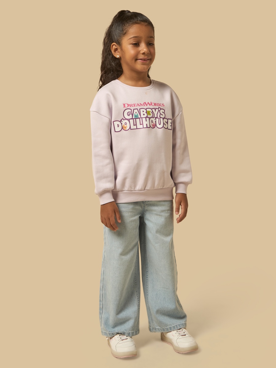 Gabbys Doll House Print Oversized Sweatshirt