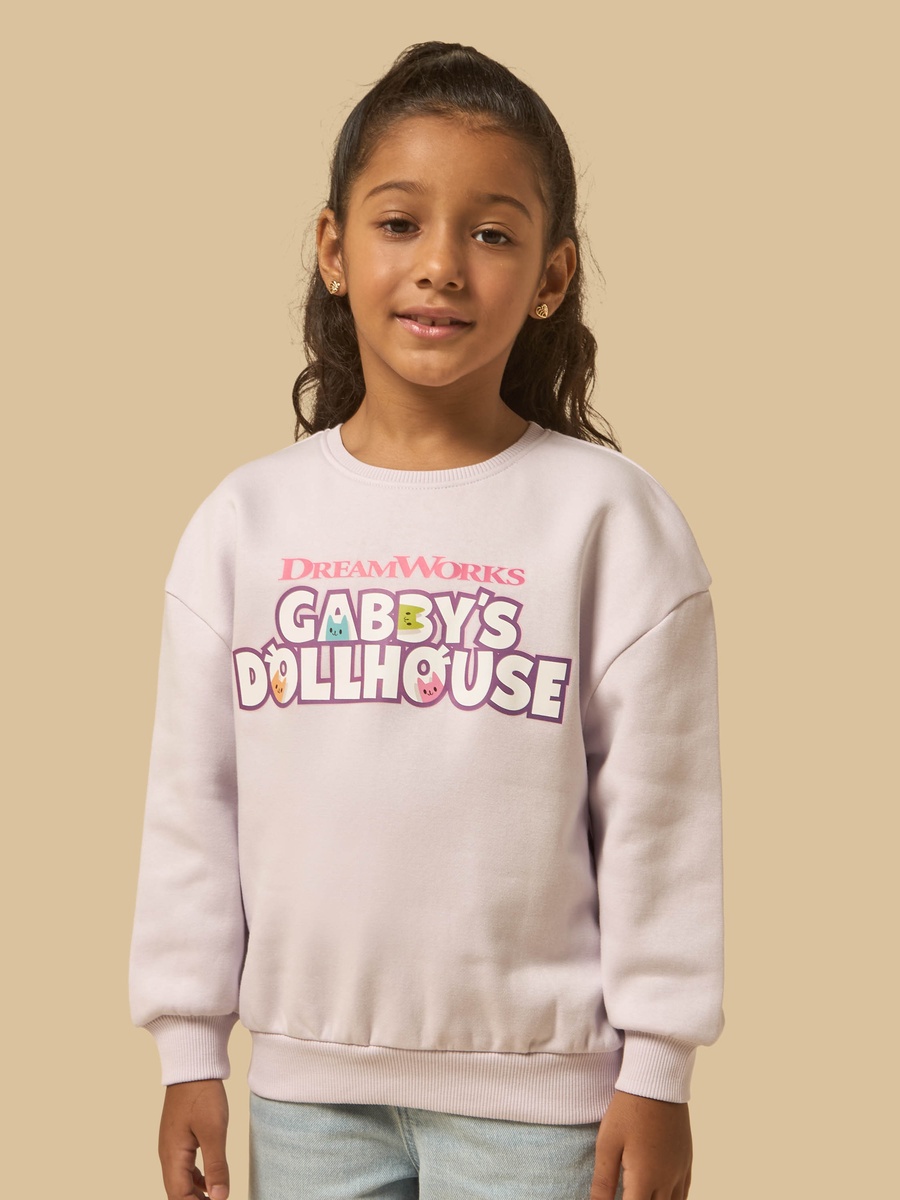 Gabbys Doll House Print Oversized Sweatshirt
