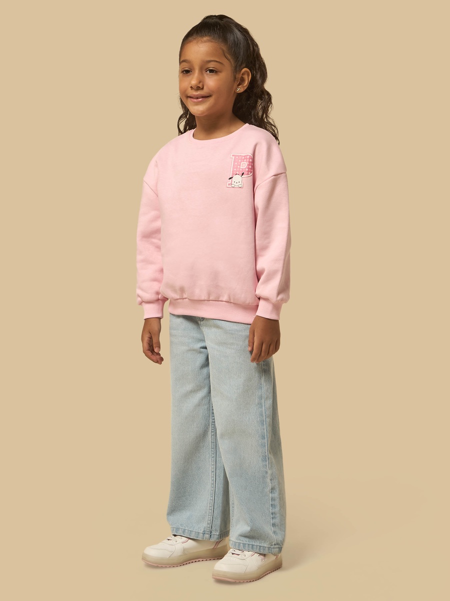 Pochacco Print Oversized Sweatshirt