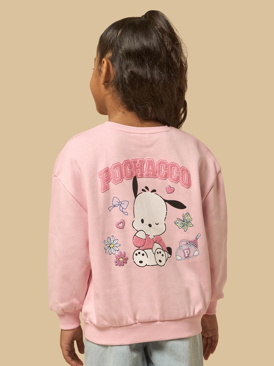Pochacco Print Oversized Sweatshirt