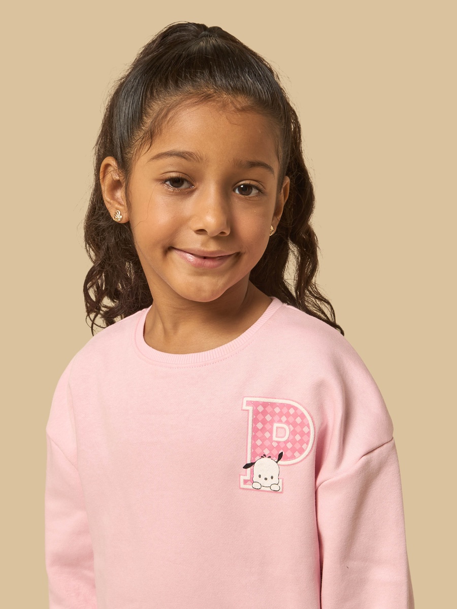 Pochacco Print Oversized Sweatshirt