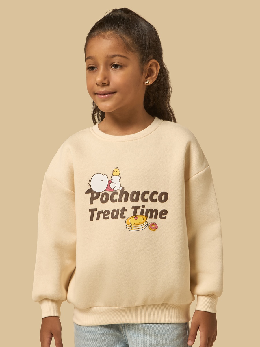 Pochacco Print Oversized Sweatshirt